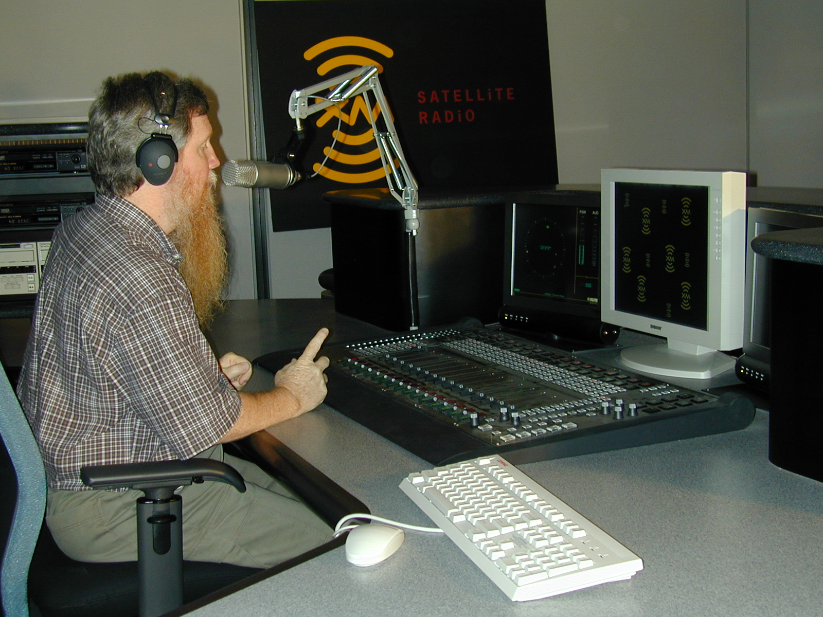Redbeard Behind The Mic In The Studio with Redbeard