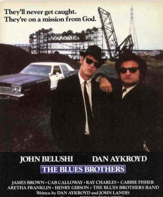 72391 THE BLUES BROTHERS Dan Akroyd John Belushi SNL Wall Print POSTER Affiche